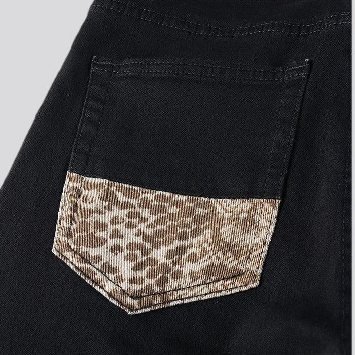 Skinny ripped boho style jeans for men