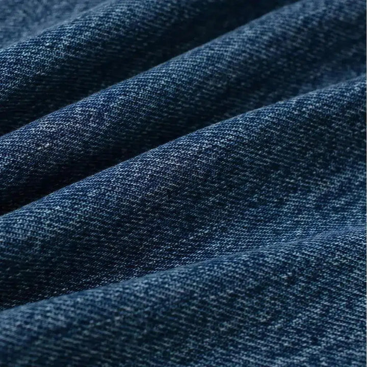 Mid-waist women's stonewashed jeans